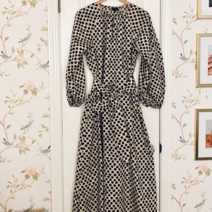 Polka Dot Caftan Bow Dress